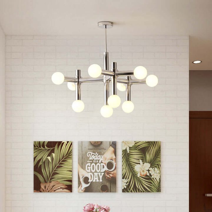 Moderne loft glas kugle lysekrone - 80cm