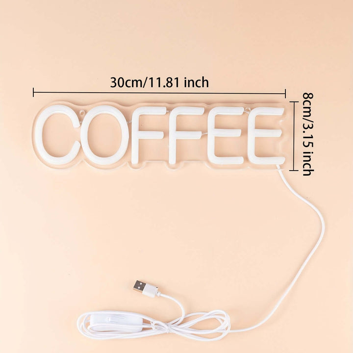 LED natlampe med kaffedesign - stemningslys