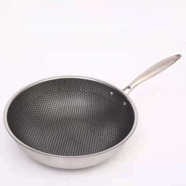Non-Stick Stegepande 28cm - Rustfrit Stål Induktion - Ridsefast
