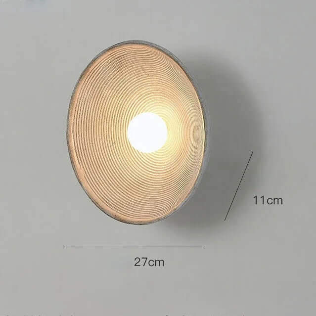 Japanesisk væglampe i harpiks, 27 cm