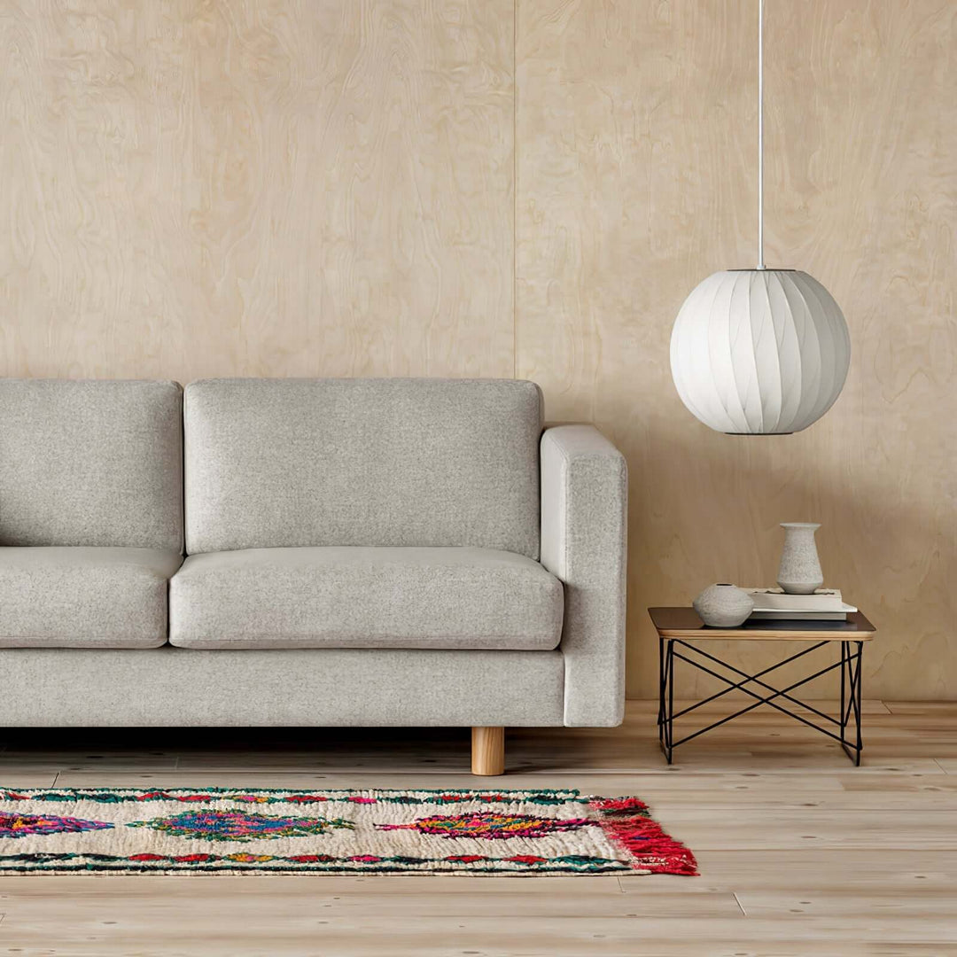 Moderne Hængelampe i Hvid – Silke & Stål