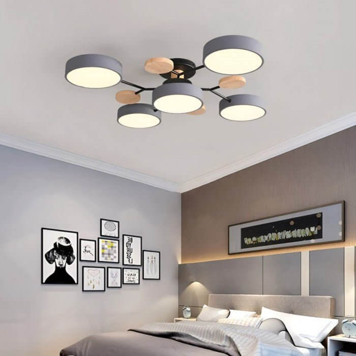 Grenet LED-loftlampe med Moderne Design