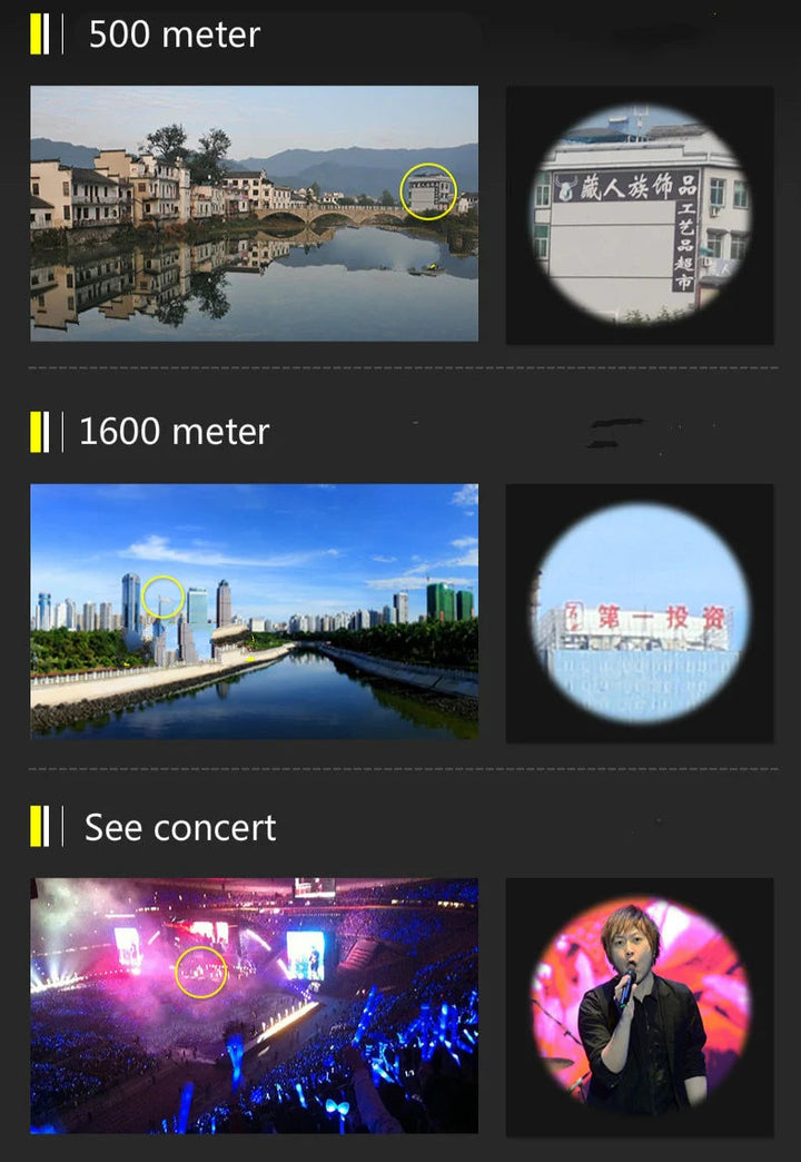 HD 40x22 kikkert til naturobservation, kompakt, robust, 40X forstørrelse, ideel til udendørs eventyr og dyreobservation