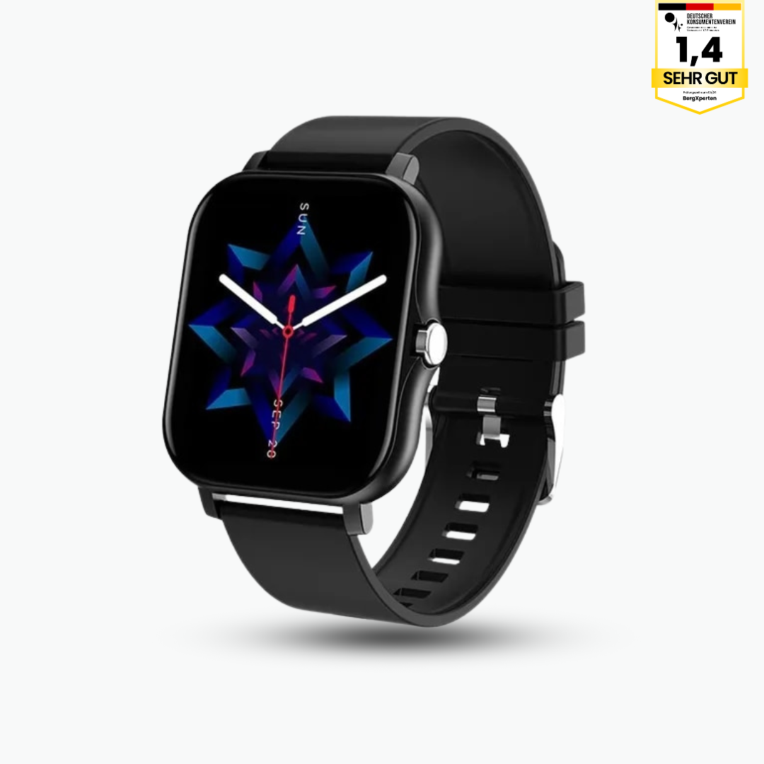 Fitpro Ultra Smartwatch 2025 i elegant design, 11 sundhedsparametre, IP68 vandtæt, fitness og sundhed