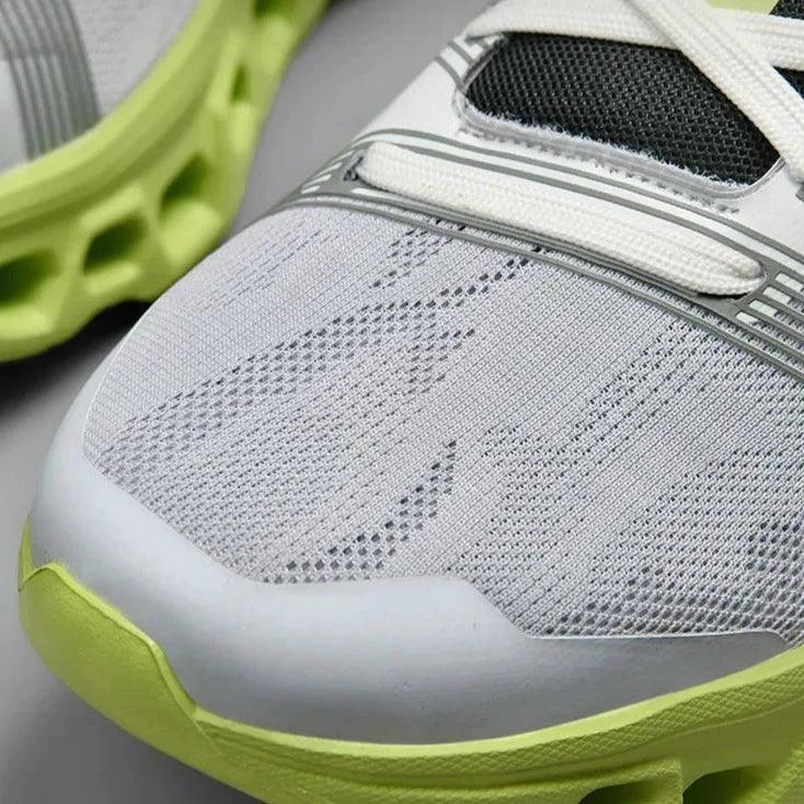 Herre sneakers, åndbare, lette, grå, elegant design, fritid og sport, maksimal komfort, klassisk snøring.