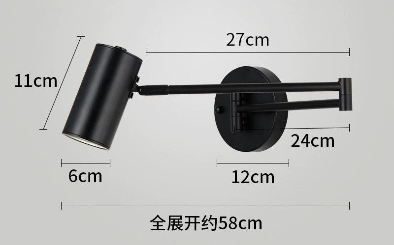 Drejelig LED-væglampe i moderne design