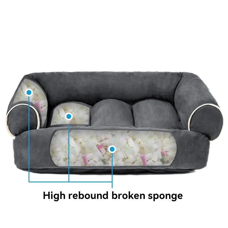 Hundesofa Calm Paw - Ortopædisk Hundeseng med Blød Polstring