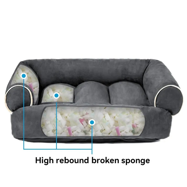 Hundesofa Calm Paw - Ortopædisk Hundeseng med Blød Polstring