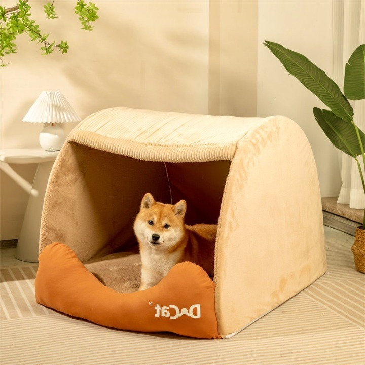 Hyggeligt Hundehule-Teltbed - Blødt & Varmt