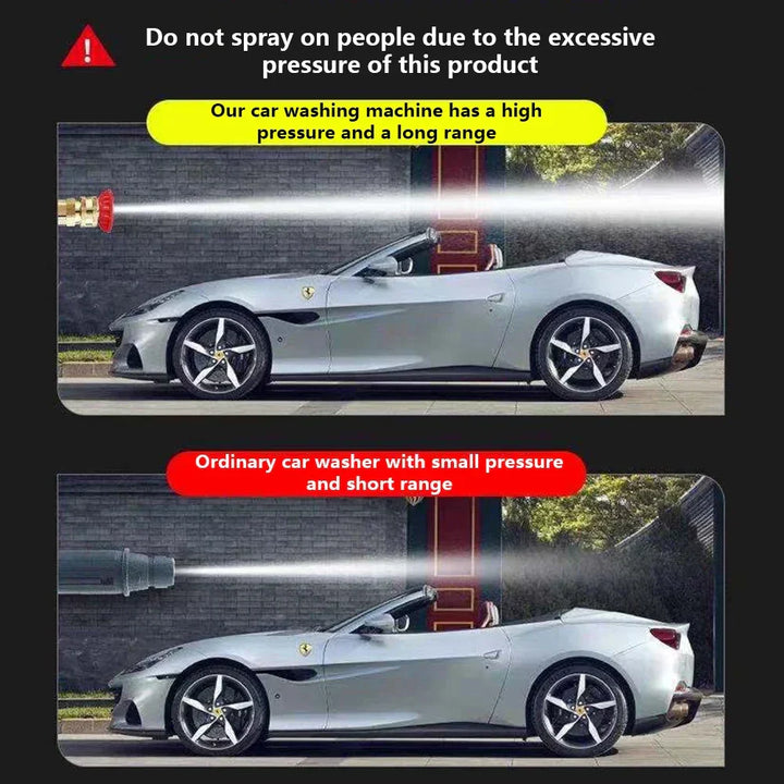 JetWash Pro 30000: Trådløs højtryksrenser 60 Bar, kompakt, sort-grøn, til bilpleje og husrengøring.