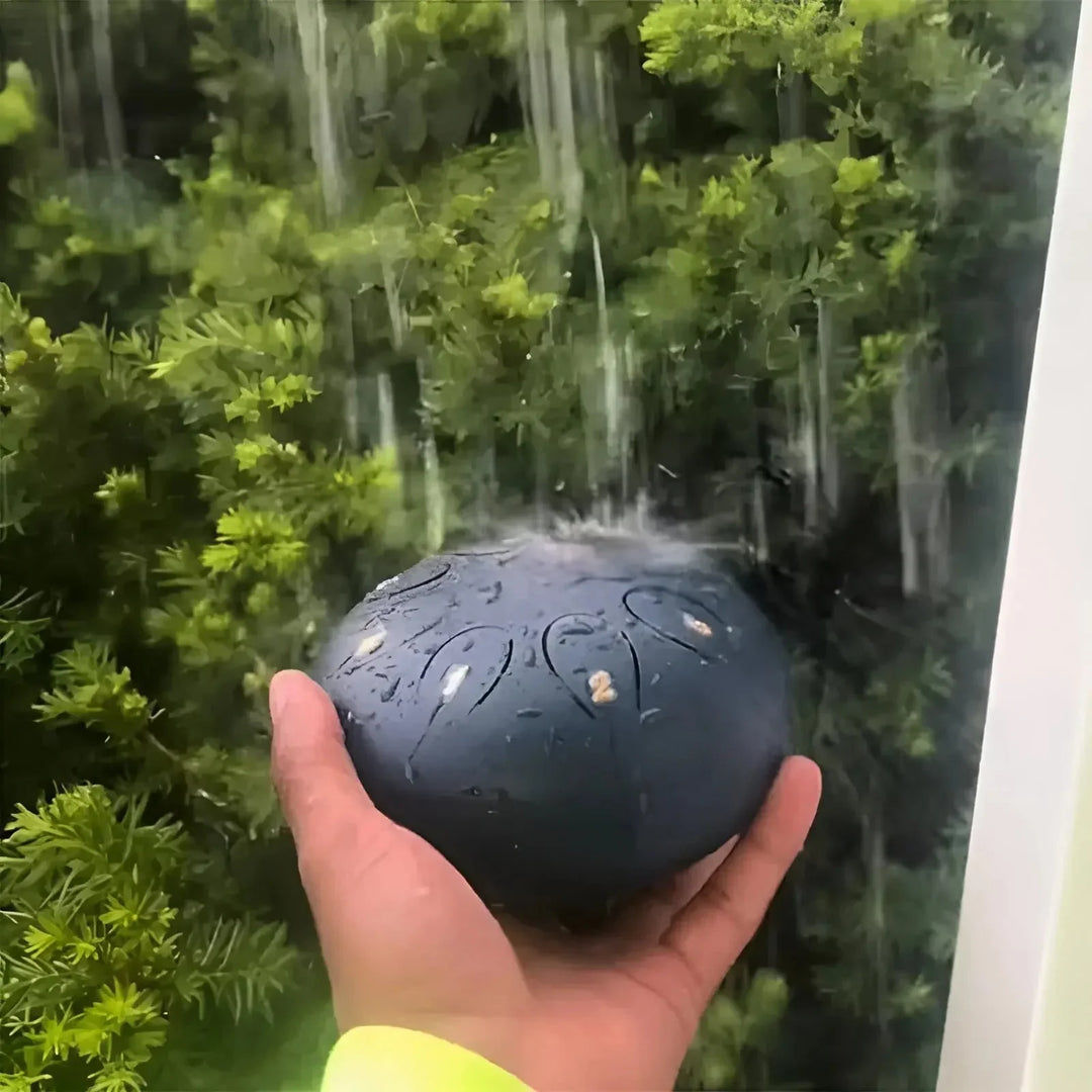 Børne harpetromme i stål med blød lyd, ideel til små musikere, robust og let at spille.