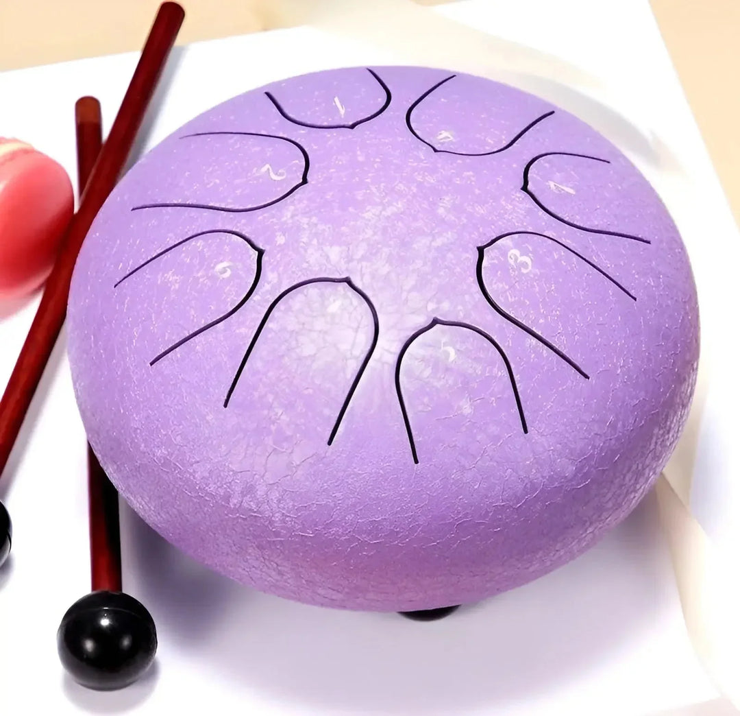 Børne harpetromme i stål med blød lyd, ideel til små musikere, robust og let at spille.