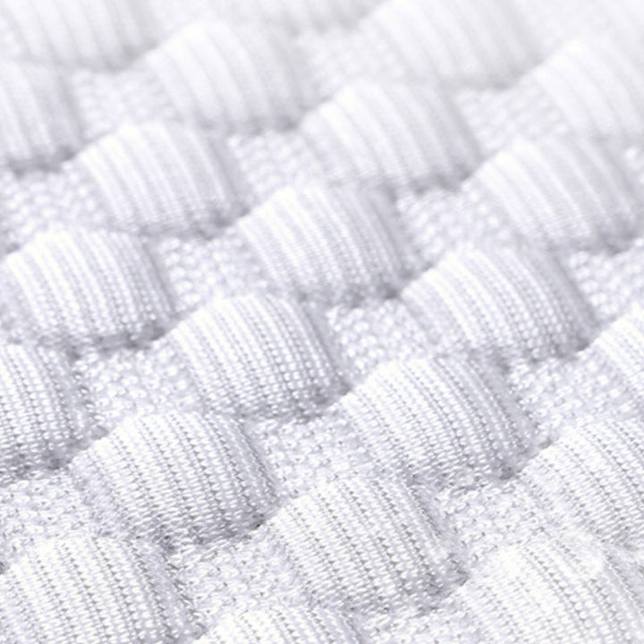 Kølende åndbar bilsædebeskytter i issilke, luksuriøst design, ideel til mennesker og dyr, skridsikkert hold.