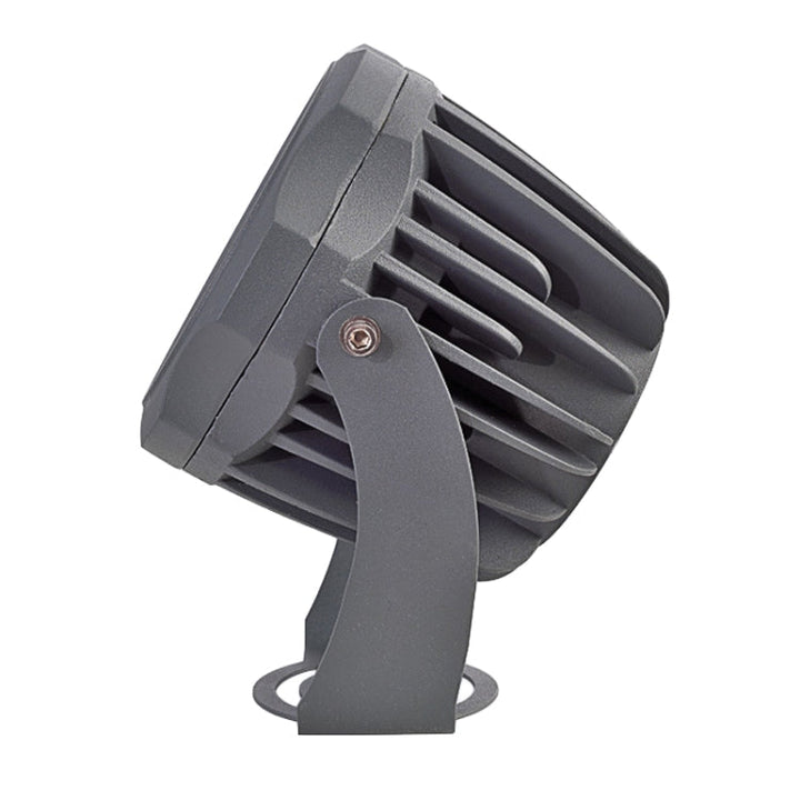 LED-projektør COB-lampe, vejrbestandig, med 7 farver, fremstillet af trykstøbt aluminium, IP65, til udendørs belysning, 360° drejelig