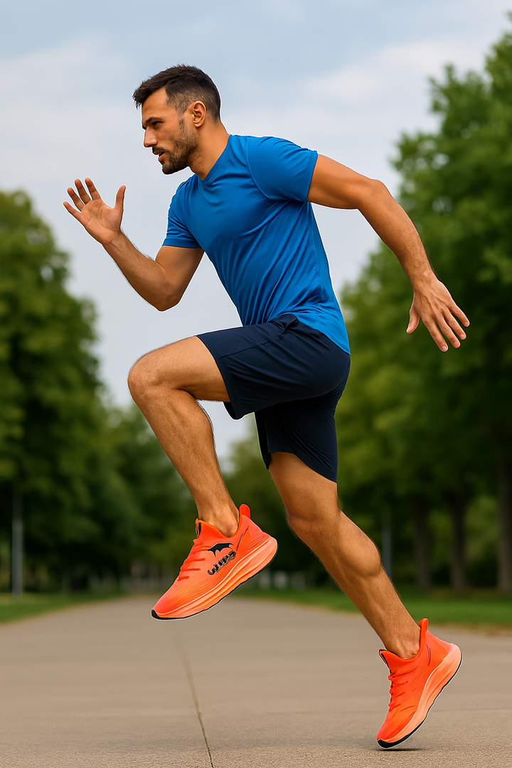 Lette unisex løbesko med åndbart materiale og trendy design, der giver optimal komfort og støtte.