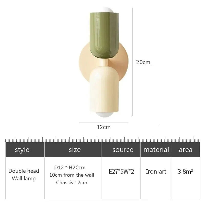 Kraftfuld TwinGlow LED dobbelt projektør med robust jernkrop, ideel til store udendørs rum.