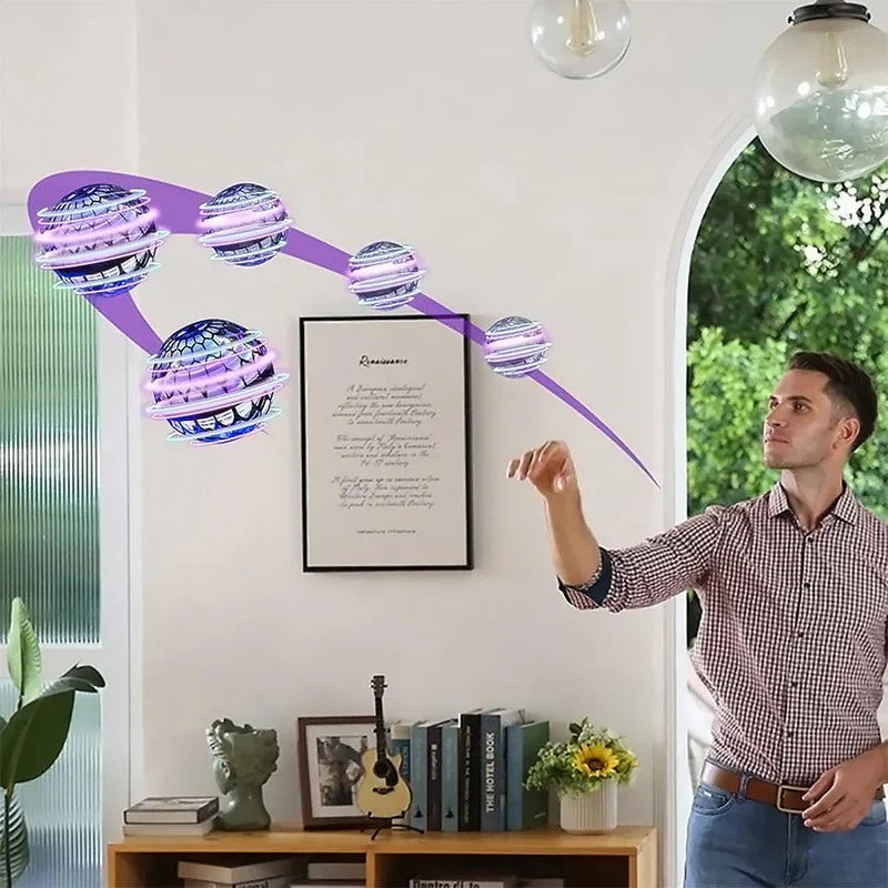 Lysende svævende bold til børn med fortryllende LED-lysshow, perfekt til tricks og sjov