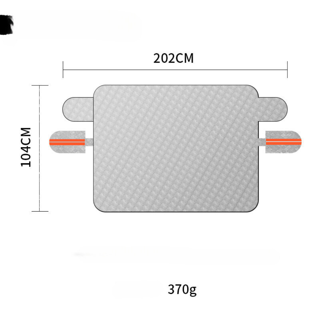 Magnetisk forrudebetræk beskytter bilen mod sne og is, med stærke magnetiske kanter, alsidig anvendelse.