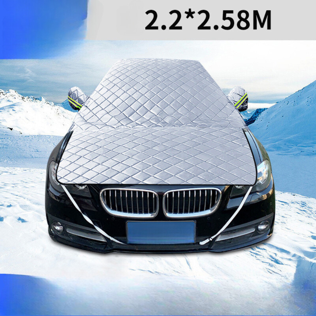 Magnetisk forrudebetræk beskytter bilen mod sne og is, med stærke magnetiske kanter, alsidig anvendelse.