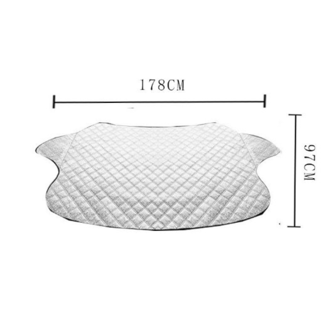 Magnetisk forrudebetræk beskytter bilen mod sne og is, med stærke magnetiske kanter, alsidig anvendelse.