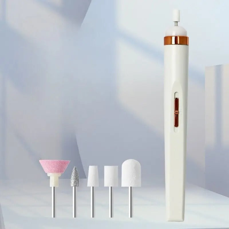 5-i-1 Elektrisk negleplejesæt med LED-lys