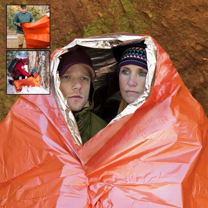 Ultralet og vandtæt 2-personers nødtelt til udendørs brug