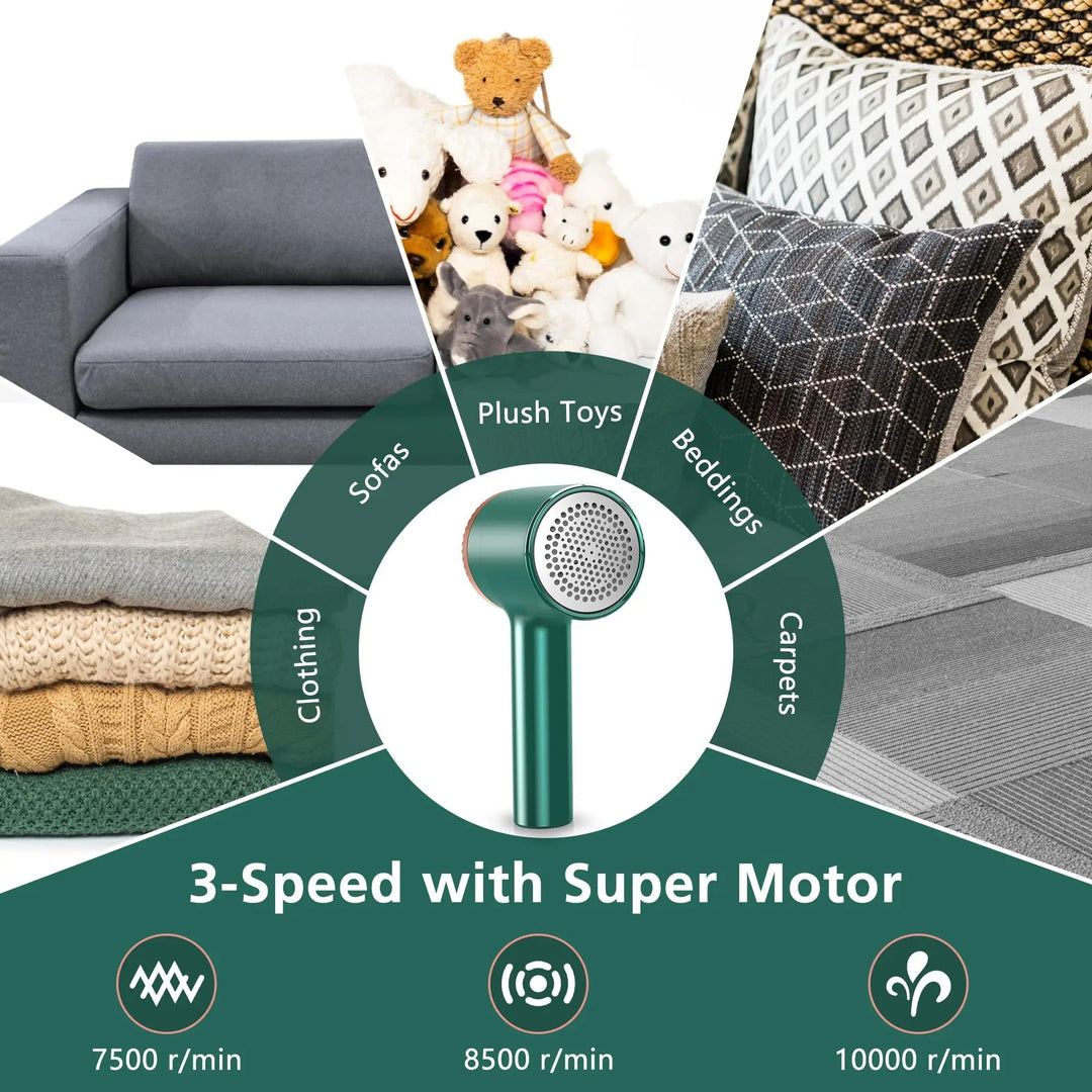 USB genopladelig fnugfjerner til tøj | Kompakt