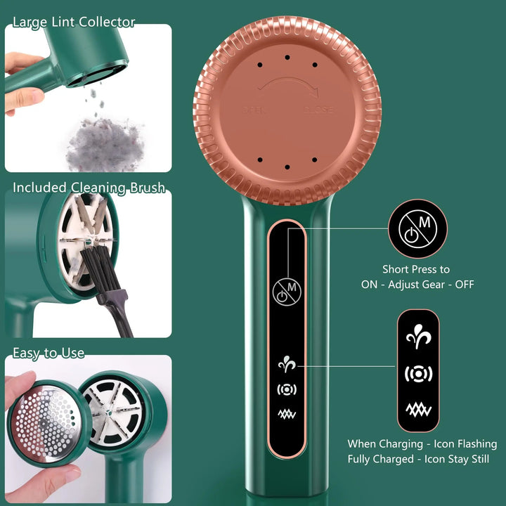 USB genopladelig fnugfjerner til tøj | Kompakt