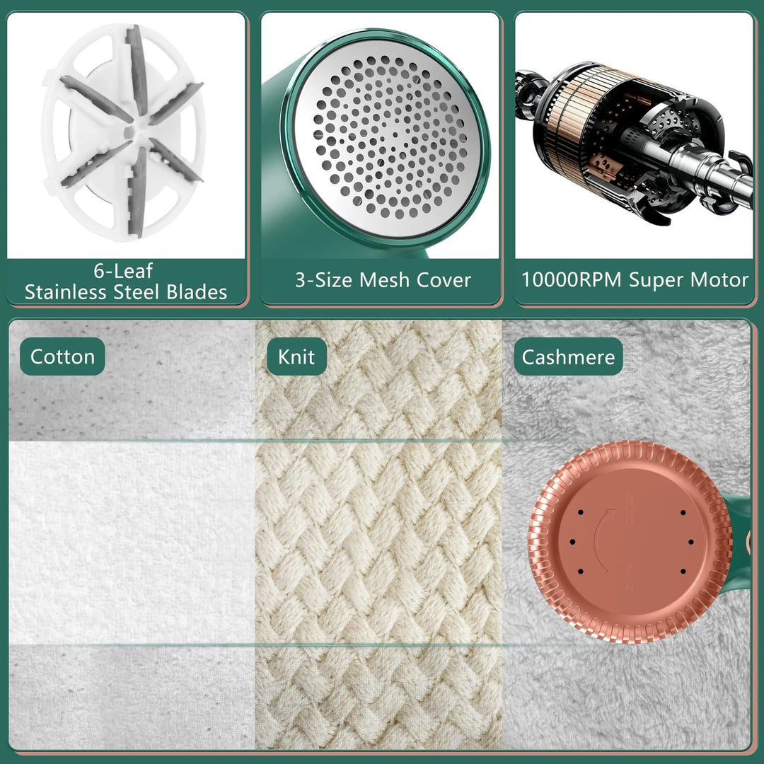 USB genopladelig fnugfjerner til tøj | Kompakt