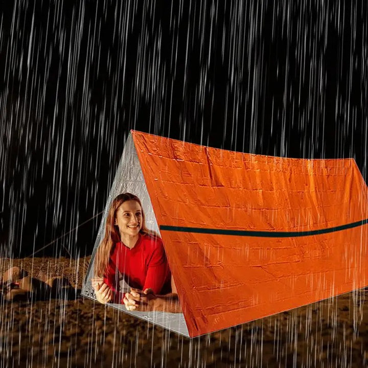 Ultralet og vandtæt 2-personers nødtelt til udendørs brug