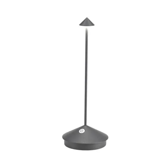 Minimalistisk Serenity LED bordlampe i hvid, dæmpbar og vandtæt, moderne design til inden- og udendørs brug.