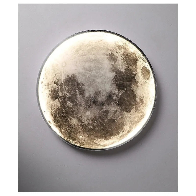 Moderne LED Måne Væglampe med blødt lys, ideel til soveværelset, stilfuldt design, energibesparende