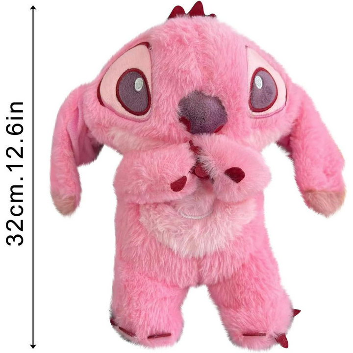 Stitch plyslegetøj med lys og musik til beroligende søvn og Disney-fans.