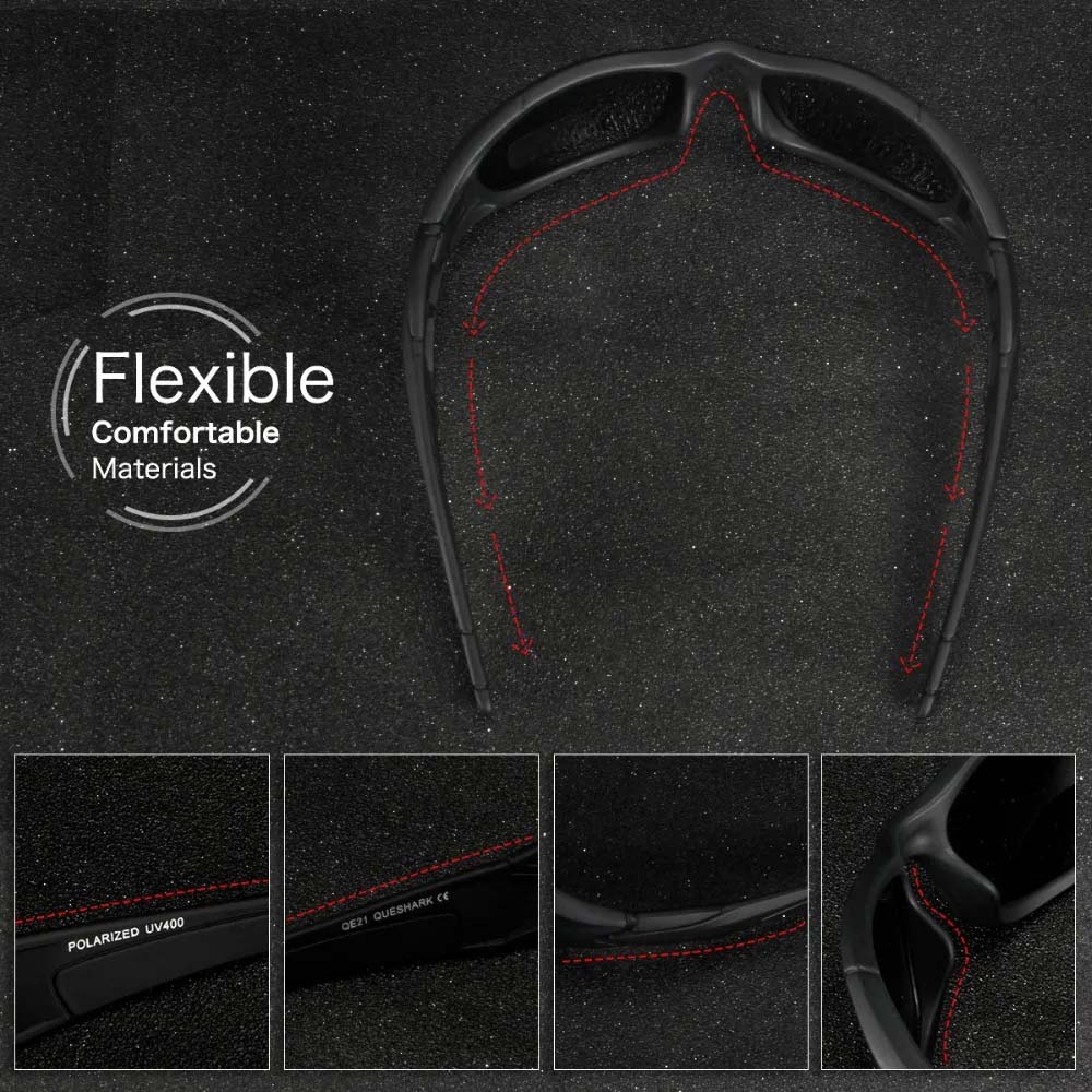 Polariserede motorcykel solbriller, moderne design, letvægtskonstruktion, klart syn, blændingsbeskyttelse, ergonomisk, lilla linse til mænd