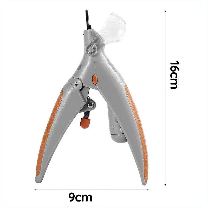 Professionel hundeklonipper med hurtigsensor, ergonomisk håndtag og robuste klinger i rustfrit stål til præcis trimning