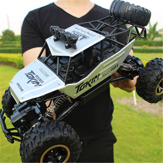 Robust RC Bil Monstertruck, 4x4 Offroad Rock Crawler, fjernstyret køretøj med Hi-Q-gummihjul, 2,4 GHz teknologi