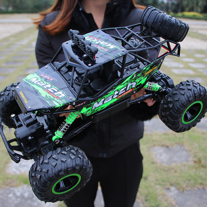 Robust RC Bil Monstertruck, 4x4 Offroad Rock Crawler, fjernstyret køretøj med Hi-Q-gummihjul, 2,4 GHz teknologi