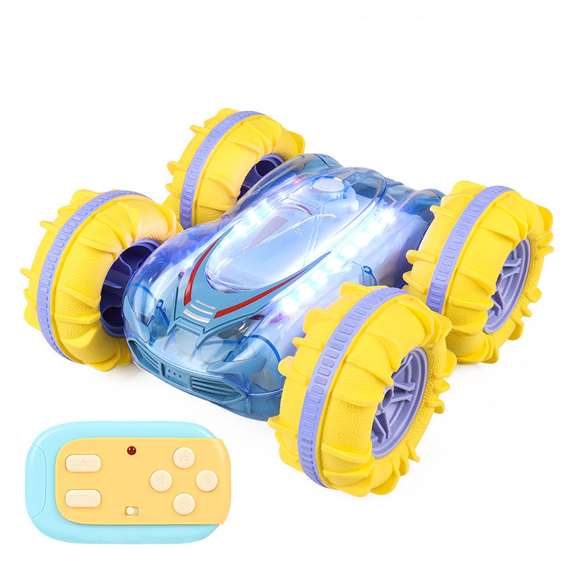 Robust, vandtæt fjernstyret amfibiekøretøj til børn, egnet til eventyr på land og vand.