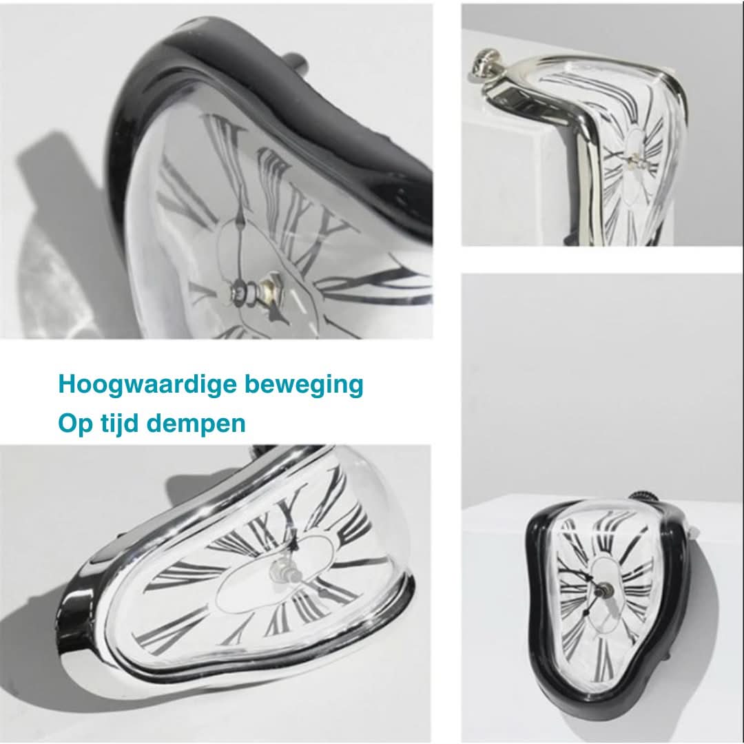 Salvador Dali smeltende ur med surrealistisk design, inspireret af Dalis maleri, velegnet til kunstelskere.