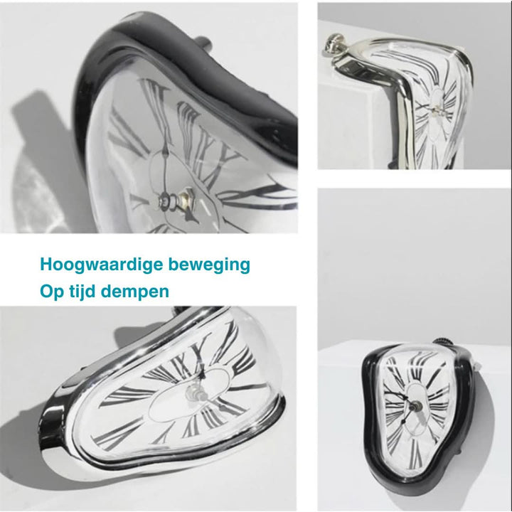 Salvador Dali smeltende ur med surrealistisk design, inspireret af Dalis maleri, velegnet til kunstelskere.