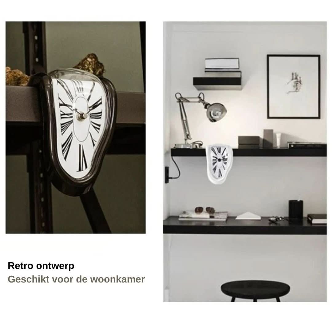 Salvador Dali smeltende ur med surrealistisk design, inspireret af Dalis maleri, velegnet til kunstelskere.