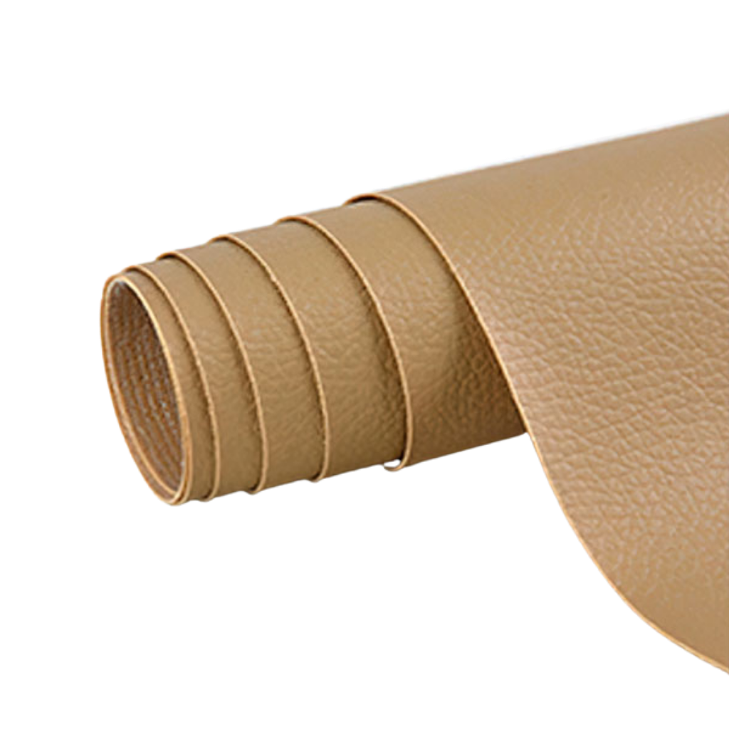 Selvklæbende læderlap, ideel til møbel- og tøjreparation, i sort, robust kunstlæder, nem at påføre.