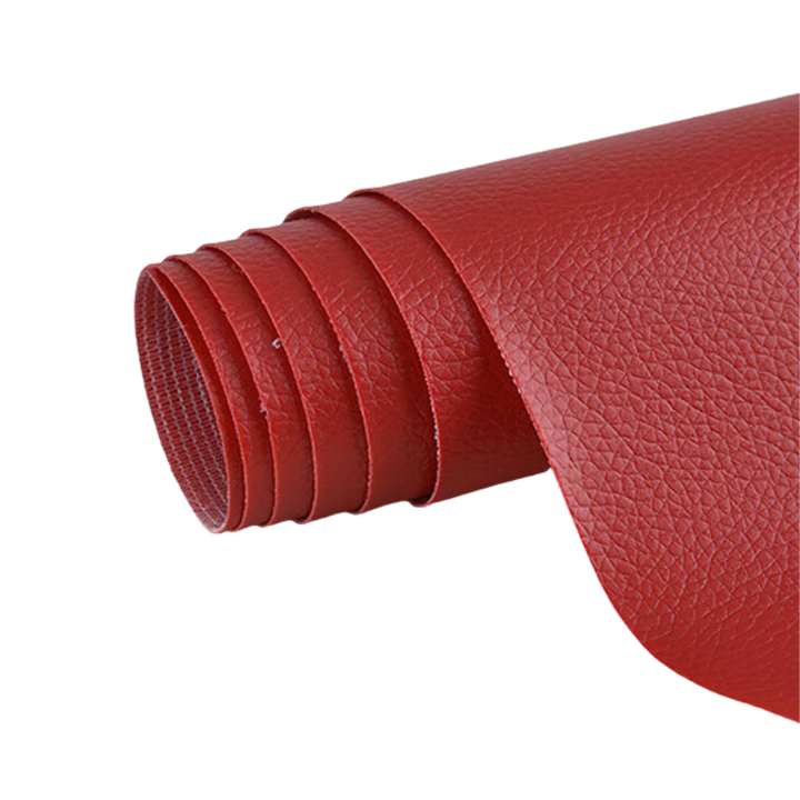 Selvklæbende læderlap, ideel til møbel- og tøjreparation, i sort, robust kunstlæder, nem at påføre.