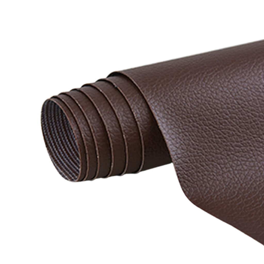 Selvklæbende læderlap, ideel til møbel- og tøjreparation, i sort, robust kunstlæder, nem at påføre.