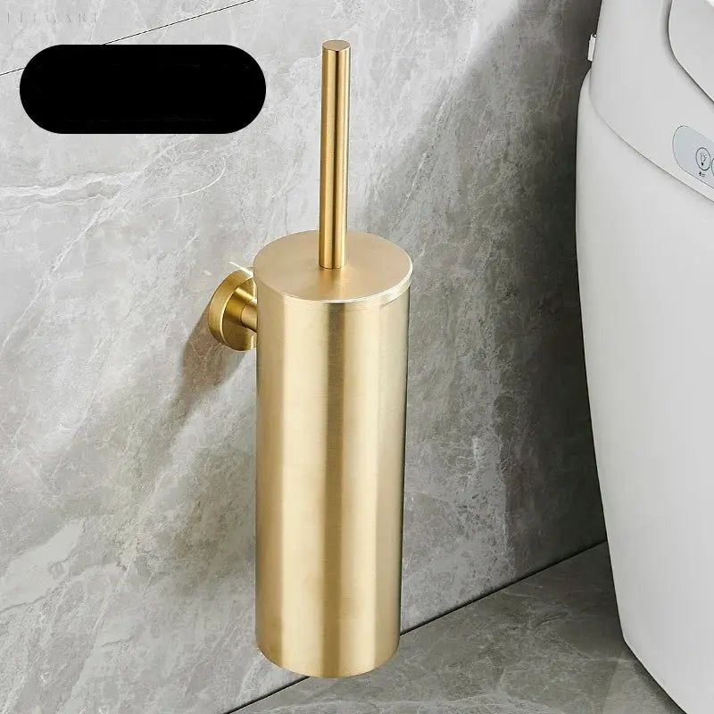 Selvrensende toiletbørste med holder, fleksibelt silikonehoved til hygiejnisk rengøring af svært tilgængelige steder