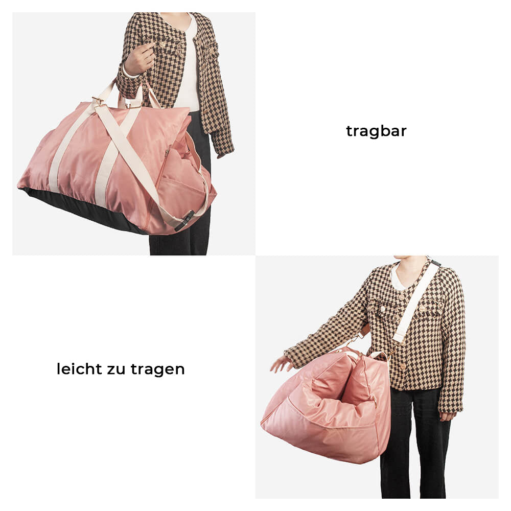 Sikker og vandtæt hundebilmadras med beskyttende pude og komfort, ideel til rejser og nem at rengøre.