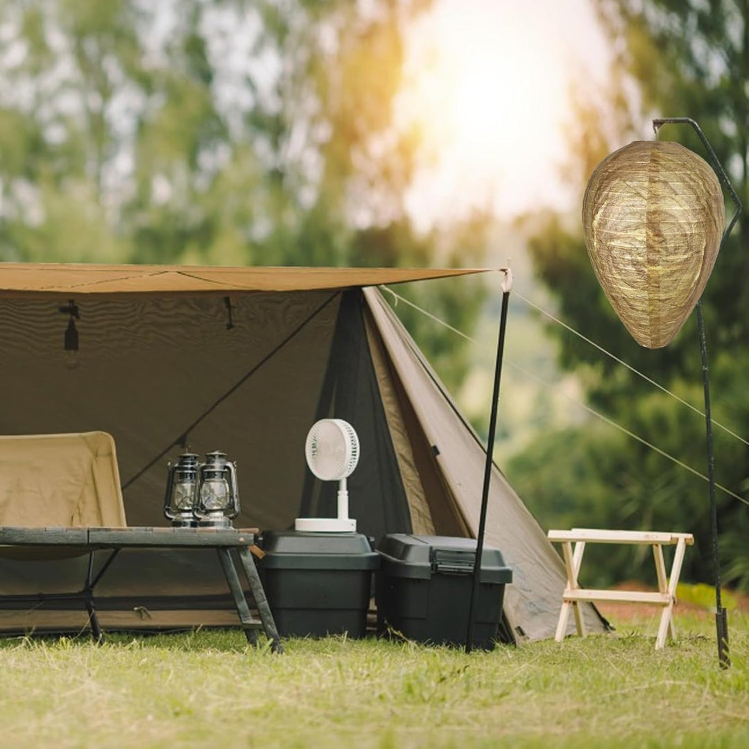 Stilfuld hvepseafvisende lampe, hængende, til et hvepsefrit miljø, med stemningsfuld havebelysning.