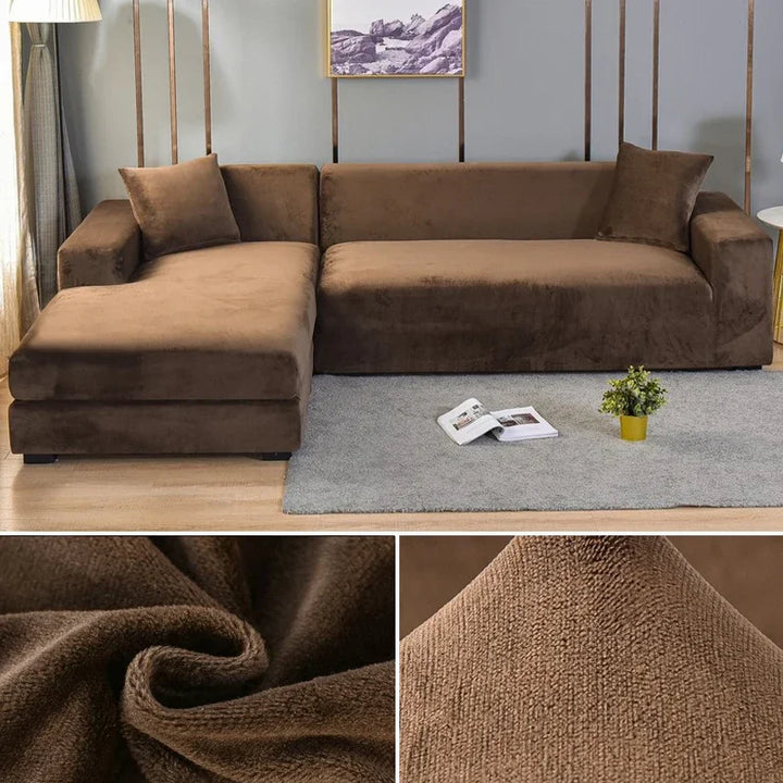 Et velour sofabetræk beskytter din sofa mod dagligt slid og pletter, mens det tilføjer stil.