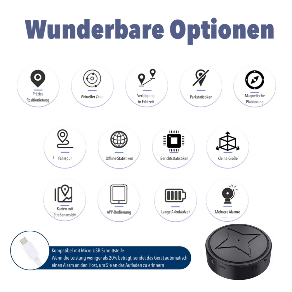 Trackpod bil GPS-tracker: Lille, magnetisk tracker til realtidssporing, diskret og sikkert fastgjort til køretøjet.