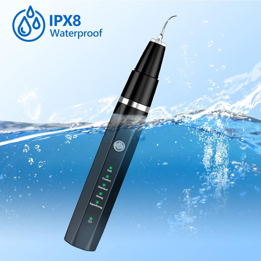 Ultralyd tandbørste til kæledyr, sort, for effektiv tandrensning, fjerner tandsten og plak, skånsom mundhygiejne.